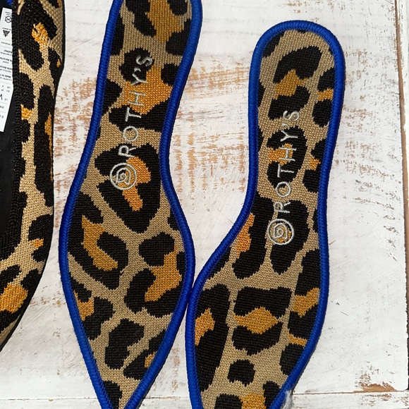 Rothy's big cat leopard print- the point flats - Picture 9 of 16